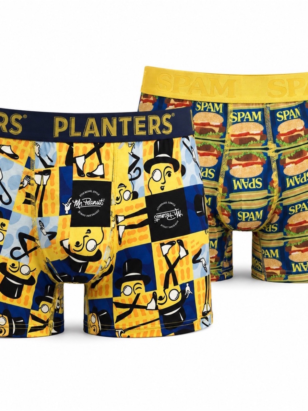 SPAM & Planters Mr. Peanut Men’s Boxer Briefs 2-Pair Set Size Medium Novelty New